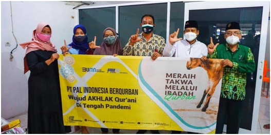 Idul Adha Di Tengah Pandemi, PT PAL Indonesia (Persero) Laksanakan Qurban Sebagai Wujud Akhlak Qur’ani